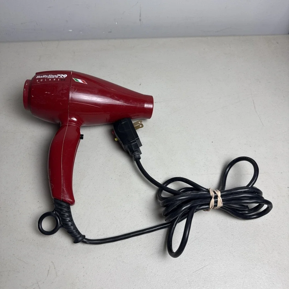 Babyliss Pro Nano Titanium Volare V1 Hair Dryer Blower Full SZ Red Ferrari